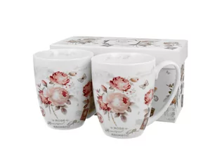Kubki  do kawy i herbaty porcelanowe DUO SECESJA 360 ml 2 szt - Kubki - miniaturka - grafika 1