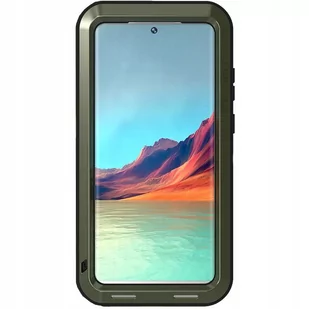 Love Mei Etui Pancerne Galaxy S22 Ultra, zielone 6932809617162 - Etui i futerały do telefonów - miniaturka - grafika 1