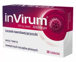 Aflofarm InVirum 200 mg x 30 tabl | DARMOWA DOSTAWA OD 199 PLN! - Problemy skórne - miniaturka - grafika 1