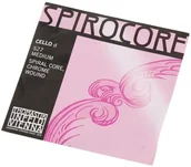Struny gitarowe  - Thomastik Einzelsaite für Cello 4/4 Spirocore - D-Saite Spiralseilkern, Chrom umsponnen, mittel 641207 - miniaturka - grafika 1