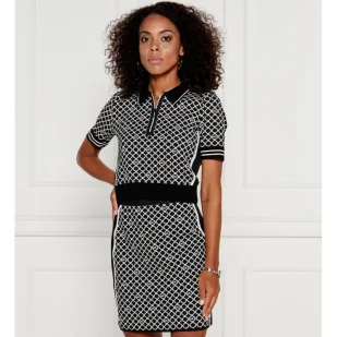 Marc Cain Bluzka | Cropped Fit - Bluzki damskie - miniaturka - grafika 1