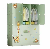 Regały - Dziecięca Szafa Modułowa – Zielona, Garderoba, Regał - miniaturka - grafika 1