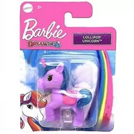 Lalki dla dziewczynek - Mattel Barbie Mini Unicorn Lollipop Jednorożec 5cm - miniaturka - grafika 1