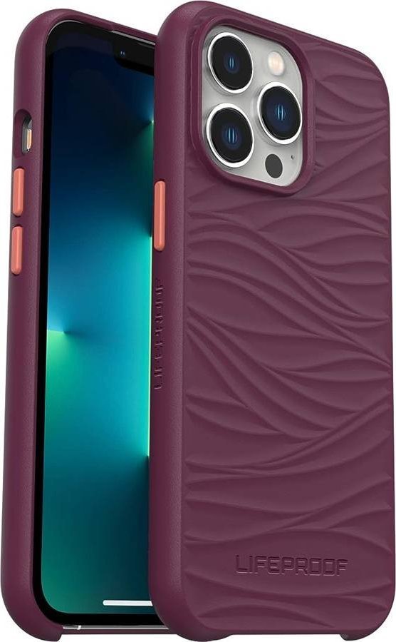Tech-Protect LifeProof Wake Etui do iPhone 13 Pro, Odporne na Wstrząsy, Odporne na Upadek do 2 Metrów, Cienkie Etui Ochronne, Wykonane z Odnawialnego Plastiku Oceanicznego, Purpurowy standard