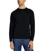 Swetry męskie - Sweter Męski Czarny Lee 112355670 Clean Raglan Sweater Black L - miniaturka - grafika 1
