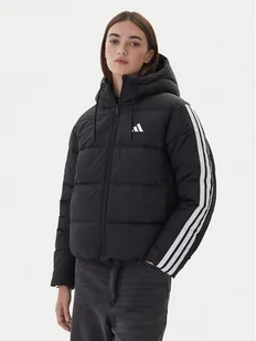 adidas Kurtka puchowa Essentials Climawarm 3-Stripes JW3429 Czarny Loose Fit - Kurtki damskie - miniaturka - grafika 1