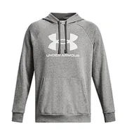 Bluzy męskie - Under Armour Męska bluza z kapturem Ua Rival z logo - miniaturka - grafika 1