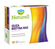 Włosy, skóra, paznokcie - Naturell silica biotyna max x 60 tbl - miniaturka - grafika 1