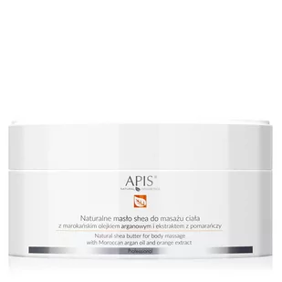 ACTIVESHOP APIS Naturalne masło shea z olejkiem arganowym do masażu ciała 200g AS_105501 - Olejki i świece do masażu - miniaturka - grafika 1