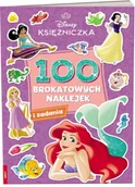 Kolorowanki, wyklejanki - Disney Księżniczka. 100 brokatowych naklejek - praca zbiorowa - miniaturka - grafika 1