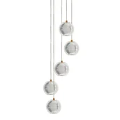 Lampy sufitowe - Lampa wisząca Brillant LP-3303/5P GD LED 28W 3000-6000K kule złoty - miniaturka - grafika 1