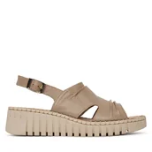 Sandały damskie - Sandały Lasocki WB-BRIGITTE-02 Beżowy - miniaturka - grafika 1