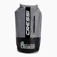 Pływanie - Cressi Dry Bag Premium 20LT wodoszczelny plecak dla dorosłych, do uprawiania sportu, czarny/szary/dwukolorowy, 20 l - miniaturka - grafika 1