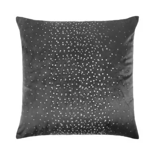 Spod Igły i Nitki, Grafitowa Poszewka Velvetowa Do Zasłony  SHINY, 45x45 cm - Poszewki na poduszki - miniaturka - grafika 1