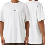 Koszulki męskie - Nike t-shirt koszulka męska sportowa biała Loose Fit FZ7970-100 M - miniaturka - grafika 1