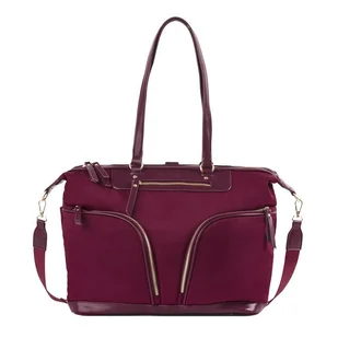 JOISSY TORBA I PLECAK 2W1 LUNA BURGUNDY - Torby i organizery dla mam - miniaturka - grafika 1