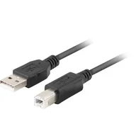 Kable komputerowe i do monitorów - LANBERG Kabel Usb 2.0 Am-bm 1,8m czarny ferryt box - miniaturka - grafika 1