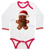 Body dla niemowląt - Body dziecięce Świąteczny Piernik Ciacho Efekt Szydełka Święta 98/104 - miniaturka - grafika 1
