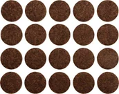 Pozostałe narzędzia ogrodowe - VOREL Podkładki filcowe 20 mm brązowe 74851 - miniaturka - grafika 1