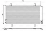 Chłodnice - Chłodnica klimatyzacji VALEO 822580 8846006230 TOYOTA - miniaturka - grafika 1