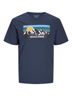 Koszulki męskie - Jack & Jones Koszulka w kolorze granatowym - miniaturka - grafika 1