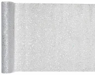 Dekoracje i nakrycia stołu na imprezę - BIEŻNIK BROKATOWY SREBRNY 30 x 500 CM - miniaturka - grafika 1