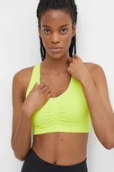 Bielizna sportowa damska - Puma biustonosz sportowy 4Keeps Shapeluxe kolor zielony gładki 524361 - miniaturka - grafika 1