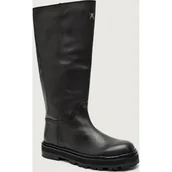 Kozaki damskie - Patrizia Pepe Skórzane oficerki - miniaturka - grafika 1