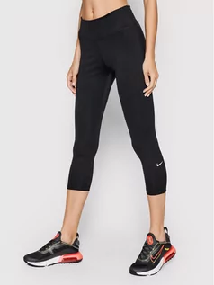 Spodnie damskie - Nike Legginsy One DD0247 Czarny Slim Fit - grafika 1