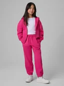 Spodnie i spodenki dla dziewczynek - 4F Spodnie dresowe joggery dziewczęce - różowe 164 (13-14 lat) - miniaturka - grafika 1