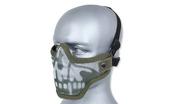 Odzież taktyczna i umundurowanie - TMC - Maska z siatki - Strike Steel Half Face Mask - Wolf - Zielony OD - miniaturka - grafika 1