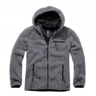 Odzież taktyczna i umundurowanie - Bluza Polarowa BRANDIT Teddyfleece Worker Jacket - Antracyt 4XL - miniaturka - grafika 1