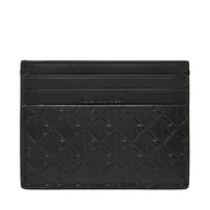 Etui na dokumenty i karty - Etui na karty kredytowe Calvin Klein Embossed Emblem Card Case LV04D1128G Czarny - miniaturka - grafika 1