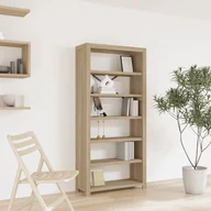 Regały - Regał Na Książki Z 6 Półkami, 80X30X170Cm, Lite Drewno Akacjowe - miniaturka - grafika 1