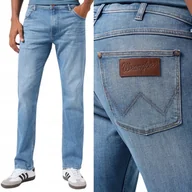 Spodnie męskie - Wrangler GREENSBORO Reflections THERMOLITE PROSTE SPODNIE JEANSOWE W42 L34 - miniaturka - grafika 1