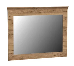 Lustro na ścianę w ramie kraft złoty N1-L36 - Lustra - miniaturka - grafika 1