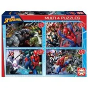 Puzzle - Educa Borras Borras - Multi 4 Puzzle 50-80-100-150 Ultimate Spider-Man Puzzle (18102) 18102 - miniaturka - grafika 1