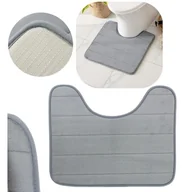 Dywaniki łazienkowe - Dywanik Łazienkowy z Wycięciem pod WC do Łazienki Mata Antypoślizgowa - miniaturka - grafika 1