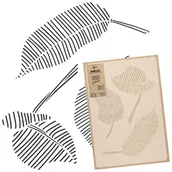 Szablony malarskie - Nakleo szablon malarski wielokrotny // LIŚĆ MODERN - OBRYS - MEDIUM (45x65cm) - miniaturka - grafika 1