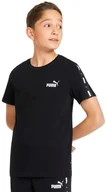 Koszulki i topy damskie - Koszulka sportowa chłopięca Puma ESS+ Tape r.116 T-shirt Dziecięcy Czarny - miniaturka - grafika 1