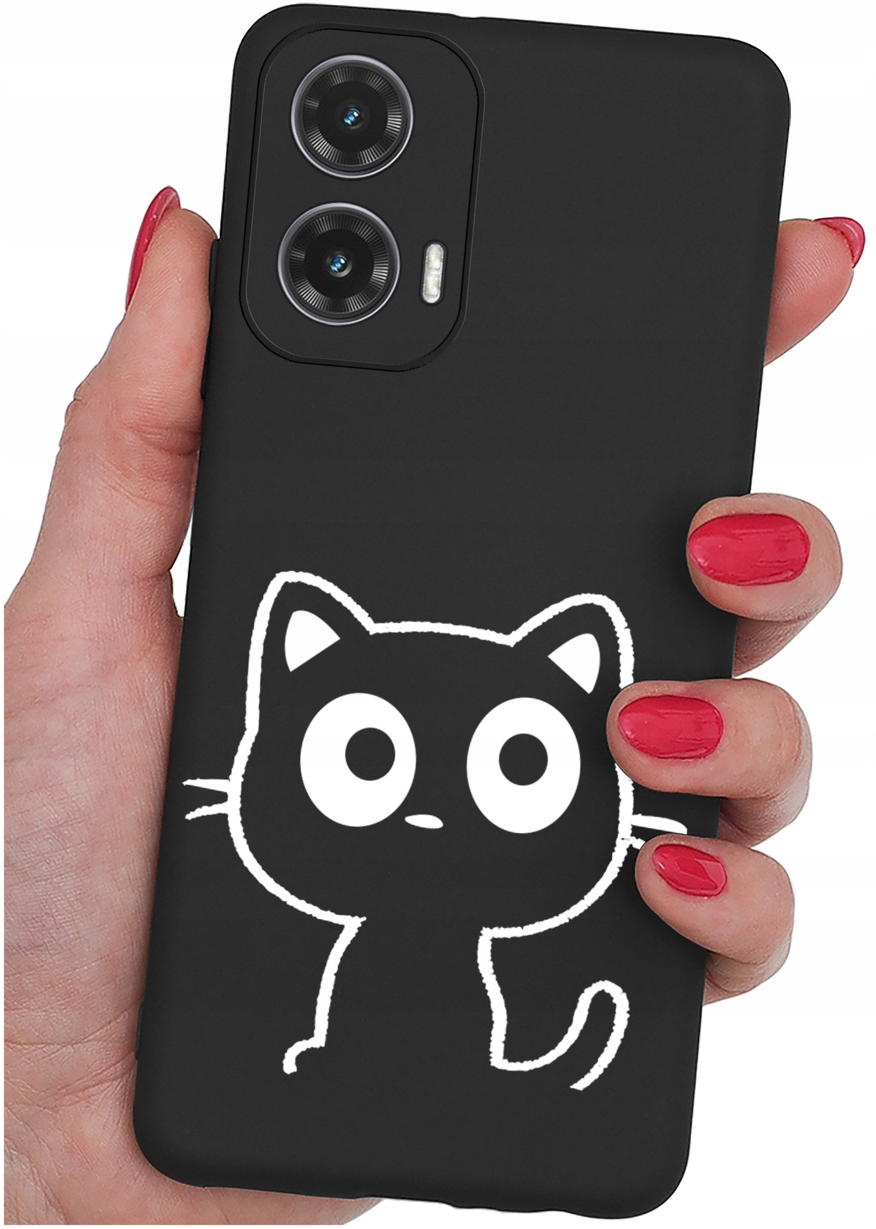 Etui do Motorola Moto G35 5G WZORYSILIKONOWE MATT CASE + SZKŁO 9H