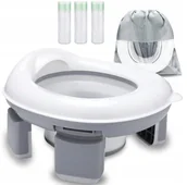 Nocniki - NOCNIK TURYSTYCZNY DLA DZIECI PRZENOŚNY NAKŁADKA NA TOALETĘ 2w1 NC-01 - miniaturka - grafika 1