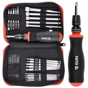 Śrubokręty - Yato Zestaw Komplet Wkrętak Z Bitami Zestaw 28Wymiennych Elementów Yt-27940 - miniaturka - grafika 1