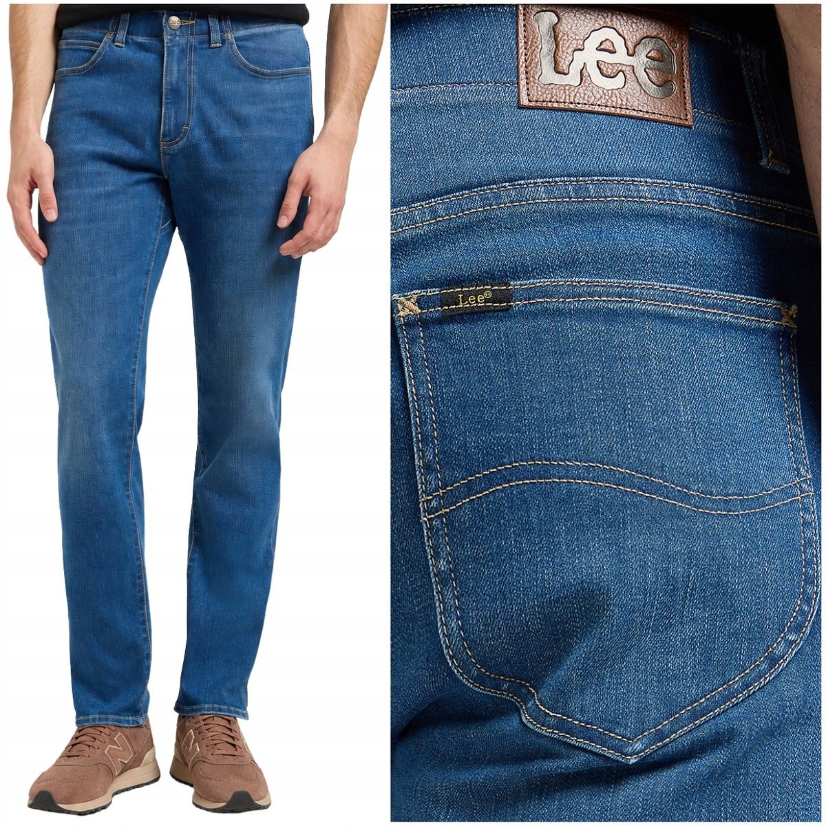 Lee SLIM FIT Extreme Motion wygodne dopasowane spodnie jeansowe W31 L32