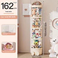 Inne - 1 szt. Wodoodporne Przezroczyste Okrągłe Pudełko do Przechowywania z Klapką - Idealne dla Pluszowych Zabawek, Lalek i Więcej - Doskonały Organizer - miniaturka - grafika 1