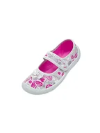 Kapcie damskie - Dziewczęce kapcie z motywem serc i kokardką szare Vi-GGa-Mi - miniaturka - grafika 1