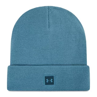 Czapki damskie - Czapka UNDER ARMOUR - Halftime Knit Beanie 1356707597-597 Niebieski - grafika 1