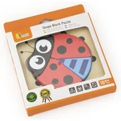 Układanki dla dzieci - VIGA VIGA 50168 Układanka puzzle drewniane: Biedronka VG-50168 - miniaturka - grafika 1