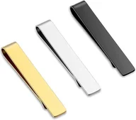 Spinki do mankietów i krawatów - Spinka do krawata dla mężczyzn, 3 szt., stal nierdzewna, cienkie spinki do krawata, klasyczny styl biznesowy - miniaturka - grafika 1