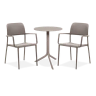 Meble ogrodowe - Zestaw Nardi BORA/SPRITZ 2+1 Tortora - miniaturka - grafika 1